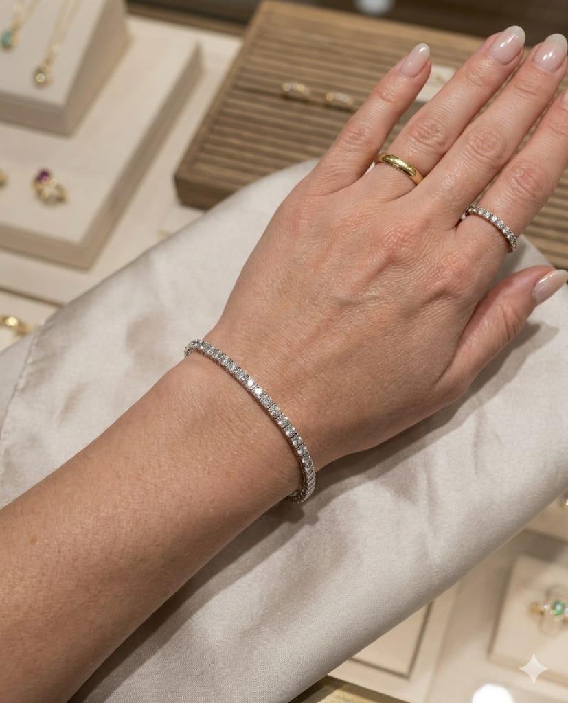 DIAMOND TENNIS BRACELET 1.50CTW WHITE GOLD