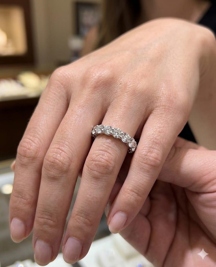 DIAMOND ETERNITY BAND RING 2.76CTW PLATINUM