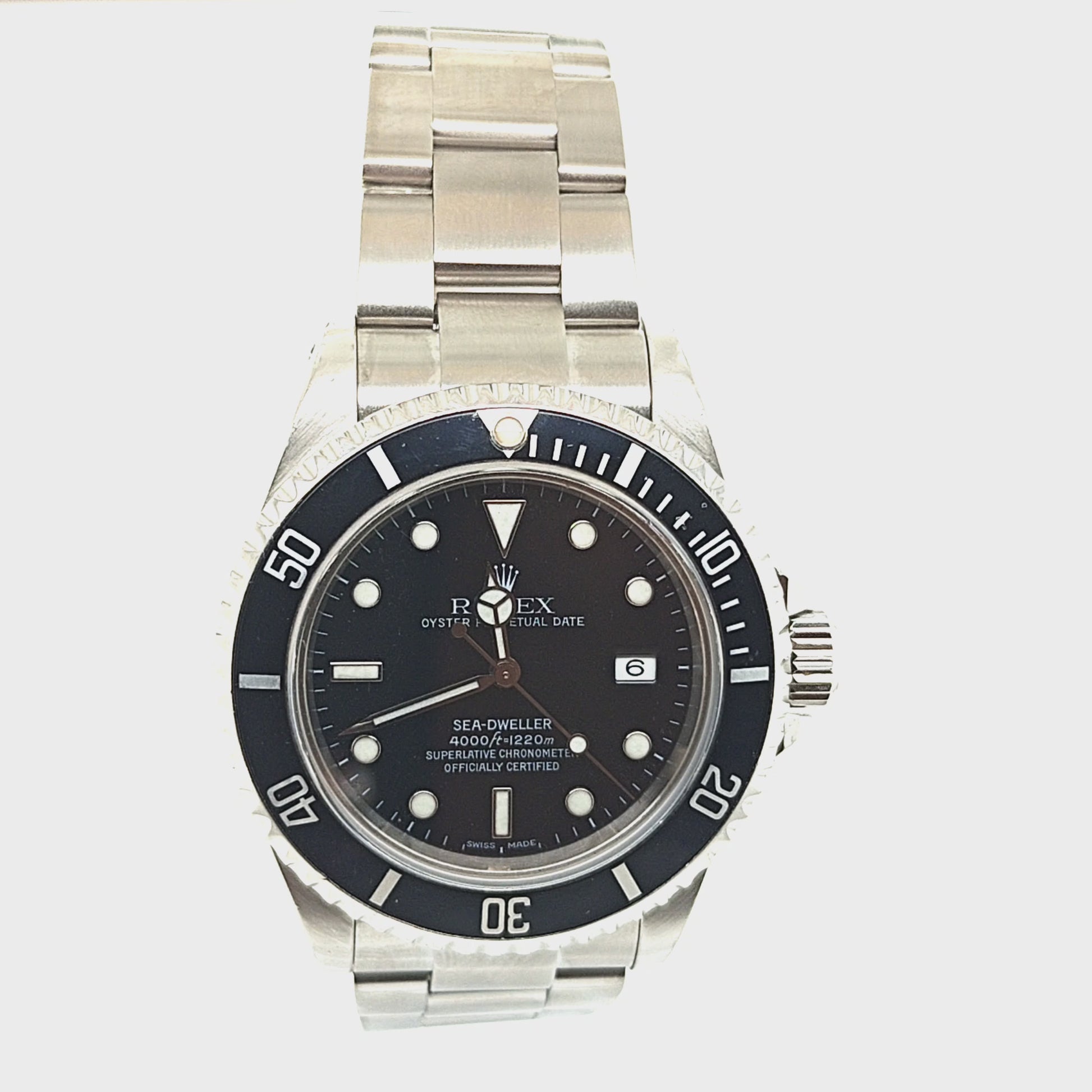 ROLEX SEA-DWELLER STAINLESS STEEL BLACK DIAL