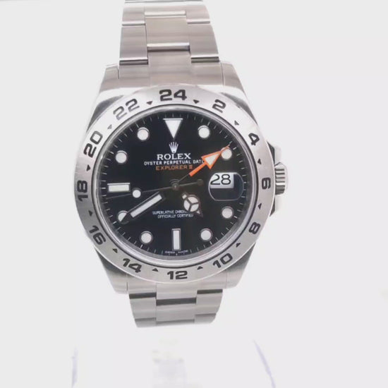 ROLEX EXPLORER II 42MM BLACK DIAL WITH CARD