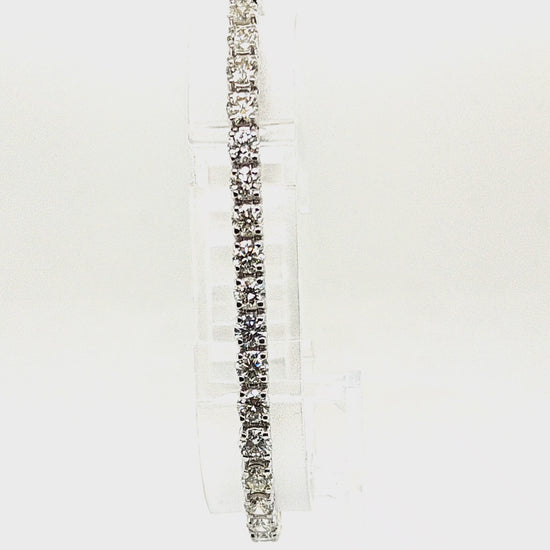 DIAMOND TENNIS BRACELET 10.05CT WHITE GOLD