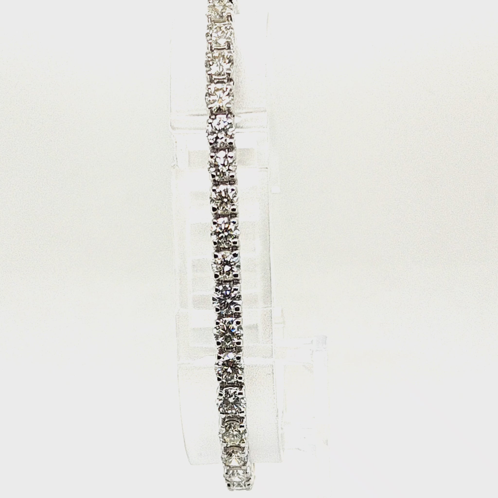 DIAMOND TENNIS BRACELET 10.05CT WHITE GOLD