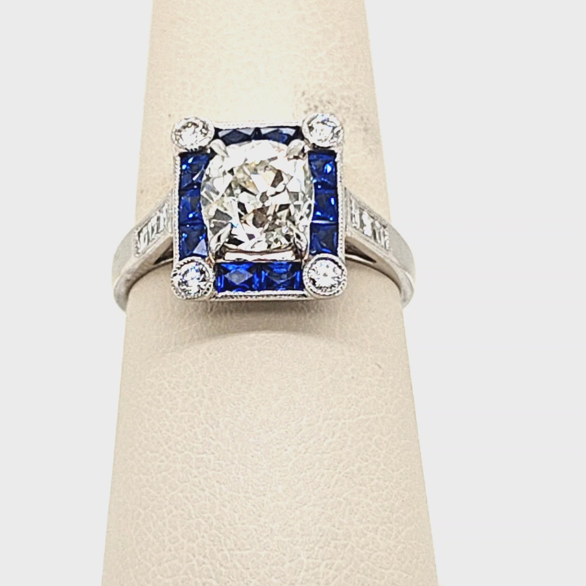 DIAMOND AND PLATINUM RING 1.59CT