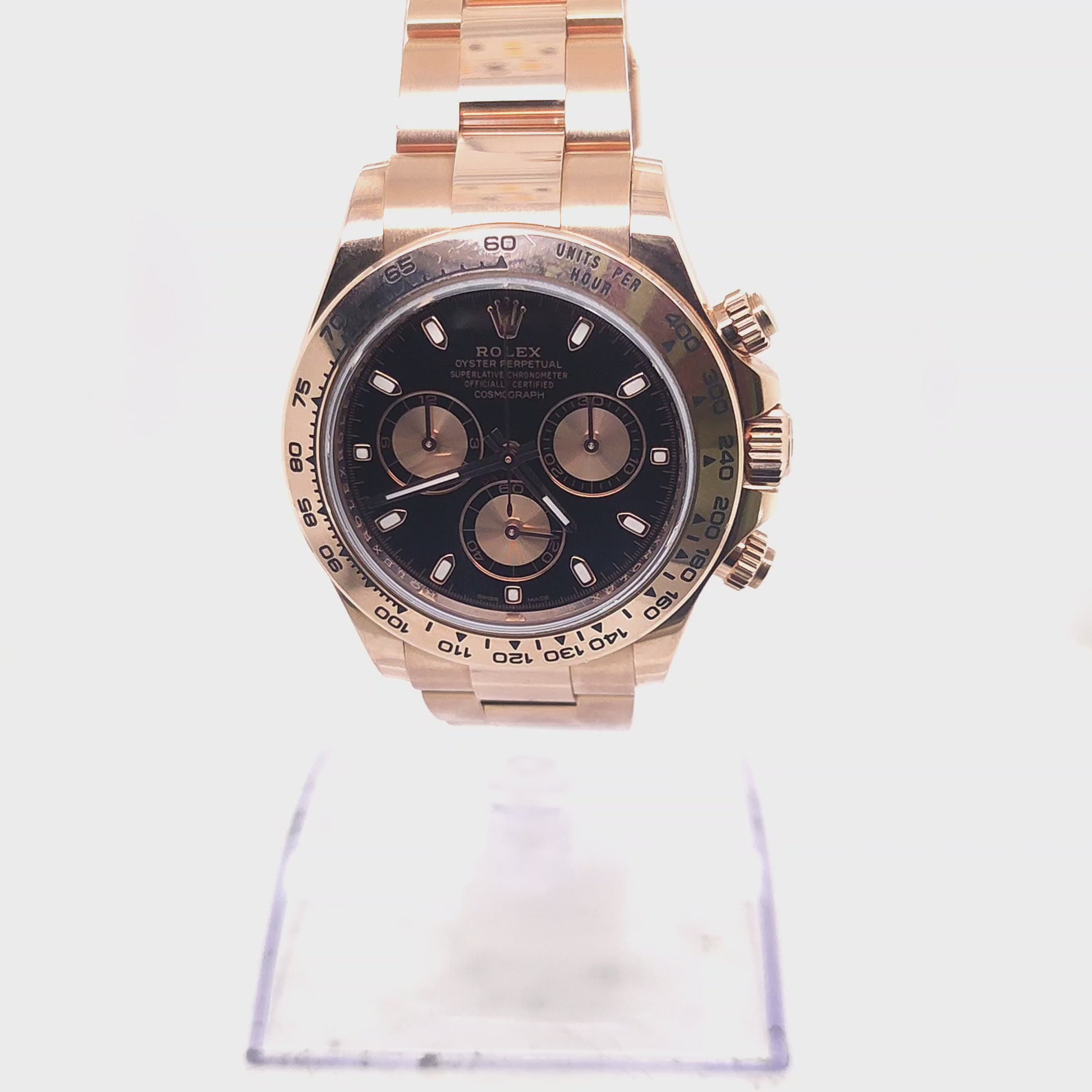ROLEX DAYTONA ROSE GOLD WITH CARD