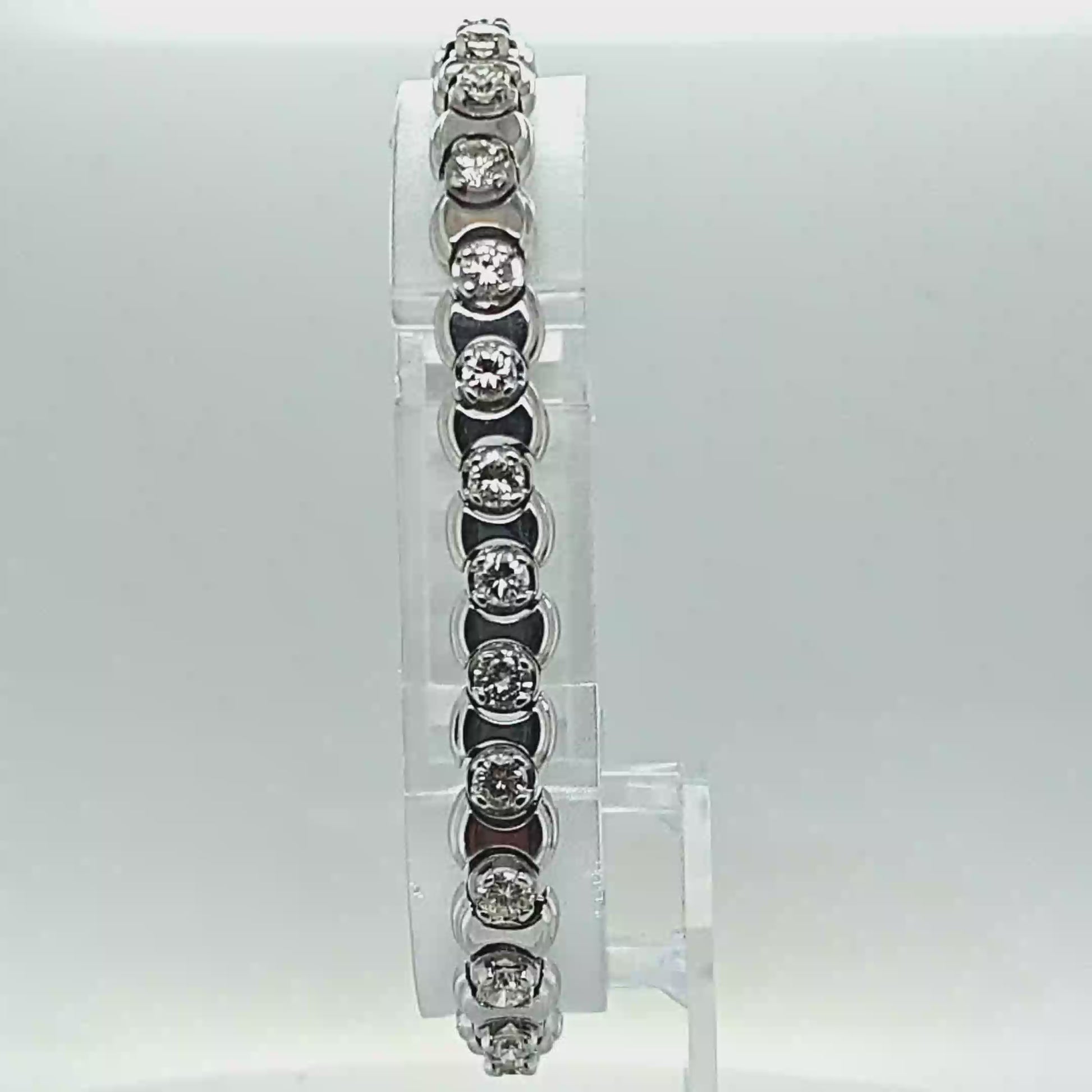 DIAMOND BRACELET 5.40CT WHITE GOLD
