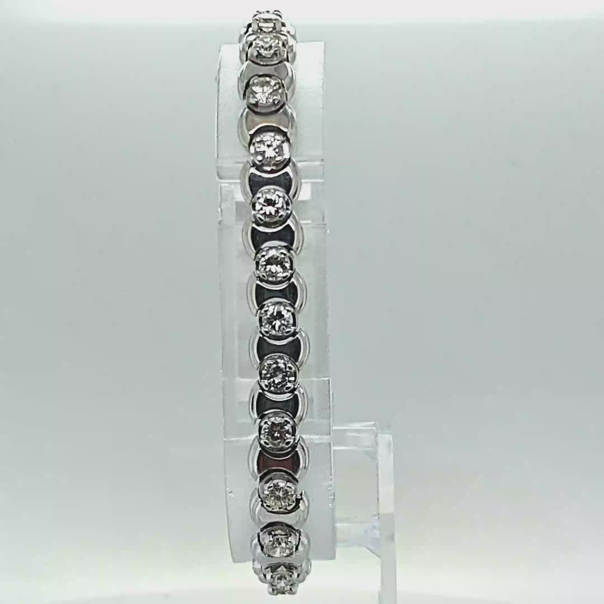 DIAMOND BRACELET 5.40CT WHITE GOLD
