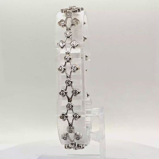 DIAMOND BRACELET 1.55CT WHITE GOLD