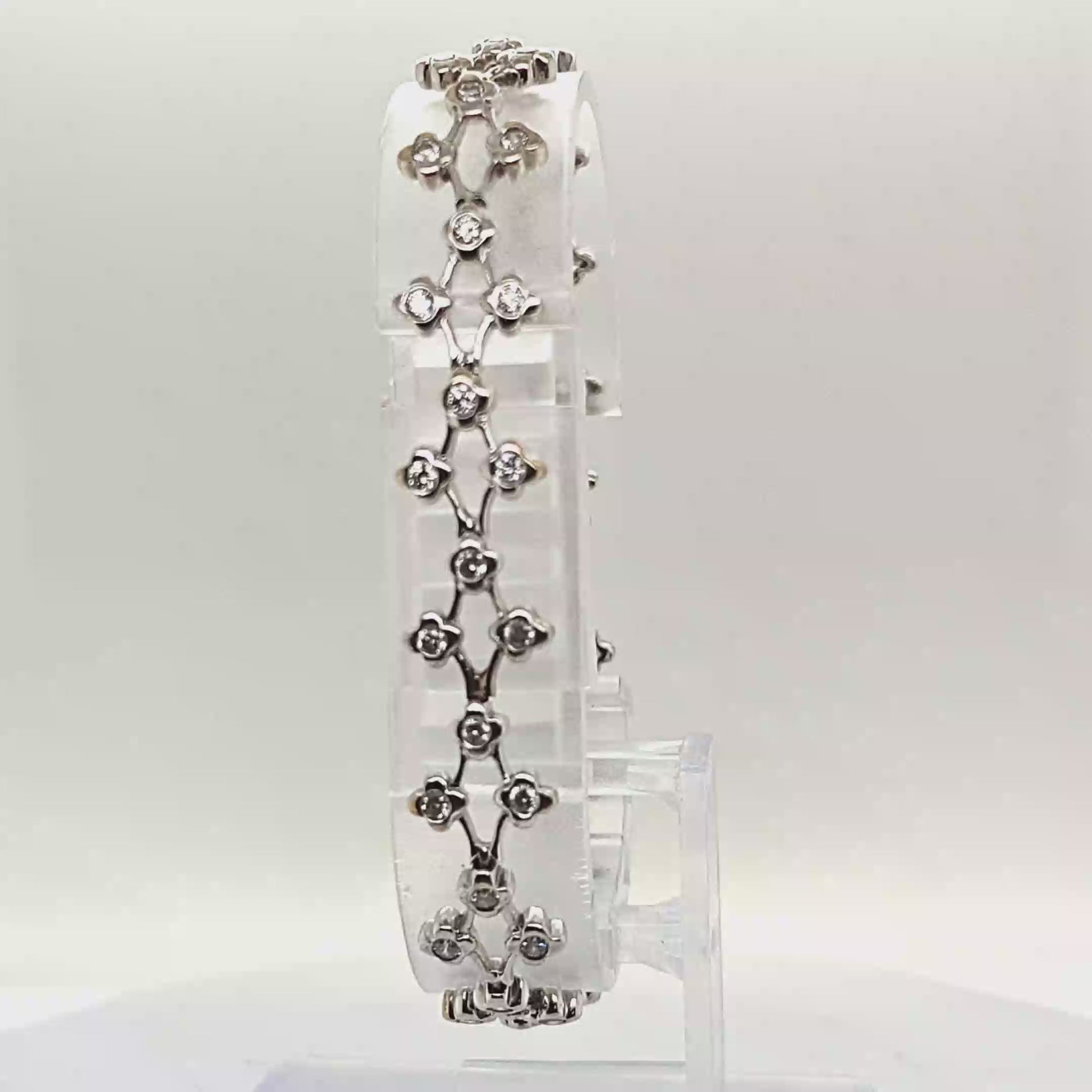 DIAMOND BRACELET 1.55CT WHITE GOLD