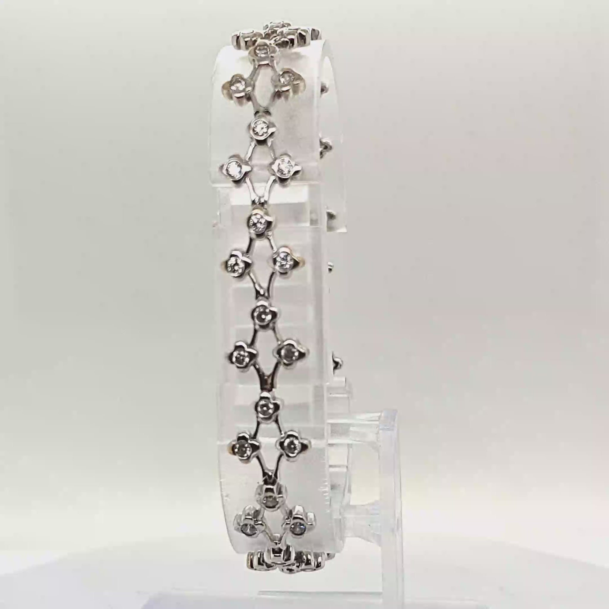 DIAMOND BRACELET 1.55CT WHITE GOLD