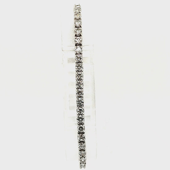 DIAMOND TENNIS BRACELET 5.07CT WHITE GOLD