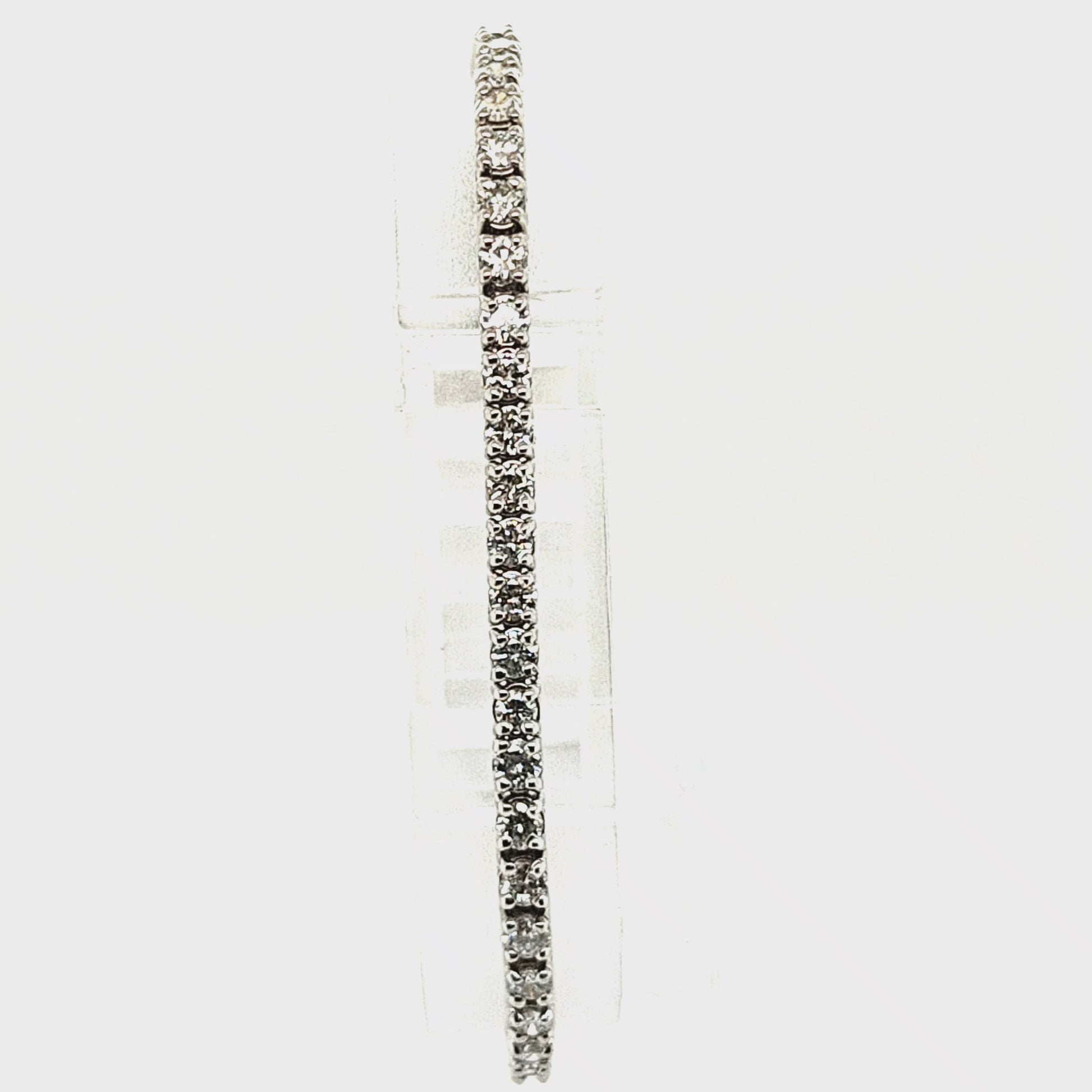 DIAMOND TENNIS BRACELET 5.07CT WHITE GOLD