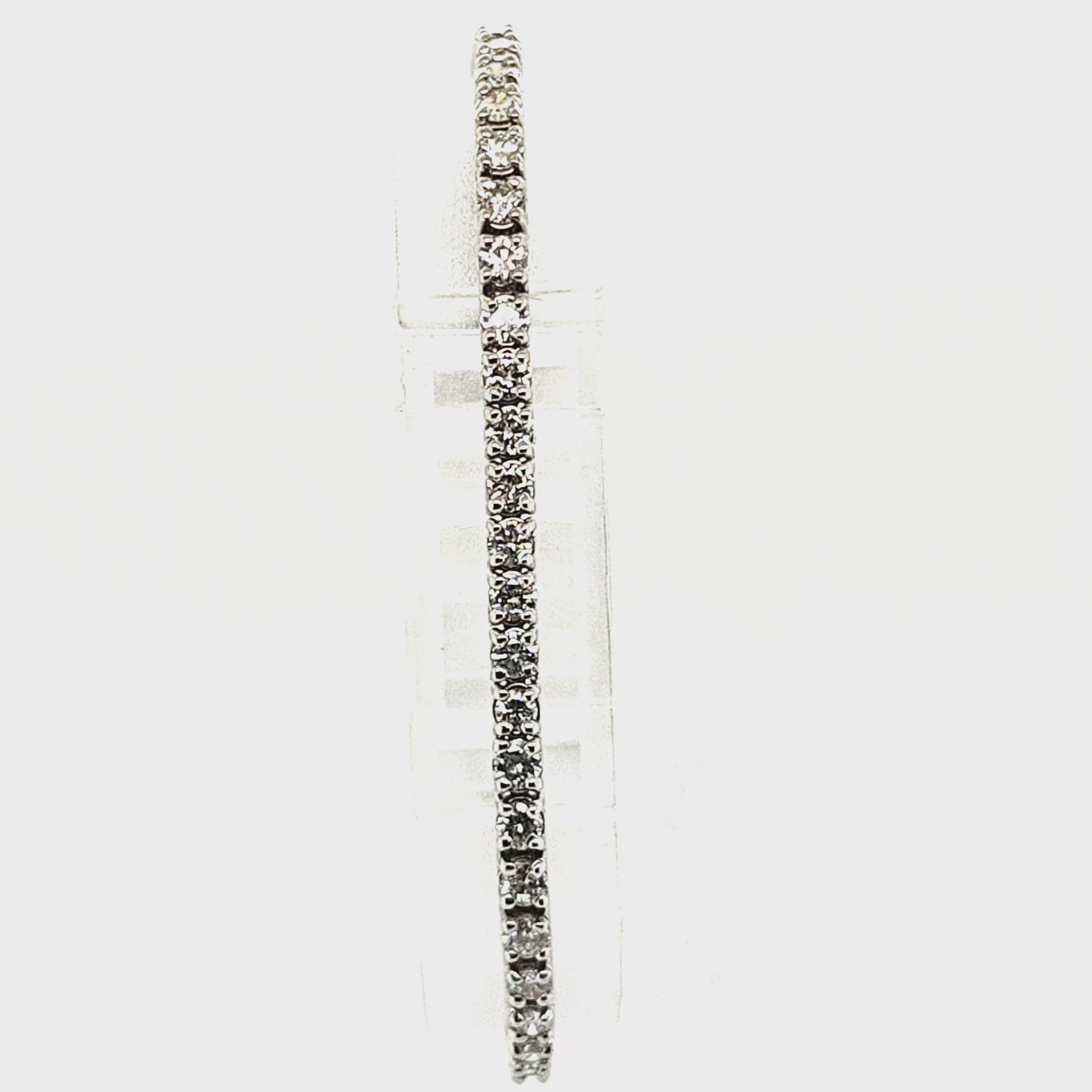 DIAMOND TENNIS BRACELET 5.07CT WHITE GOLD