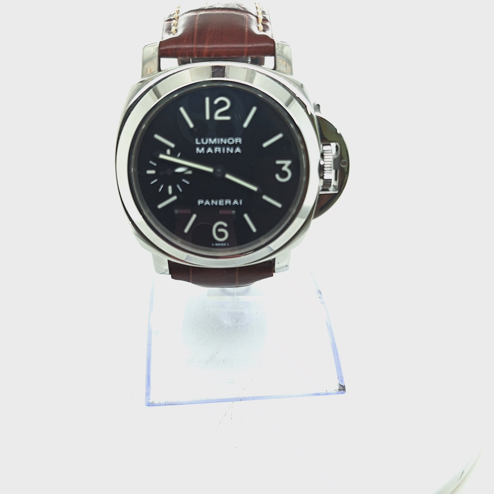PANERAI LUMINOR MARINA MEN'S WATCH OP6518 STAINLESS STEEL 42MM