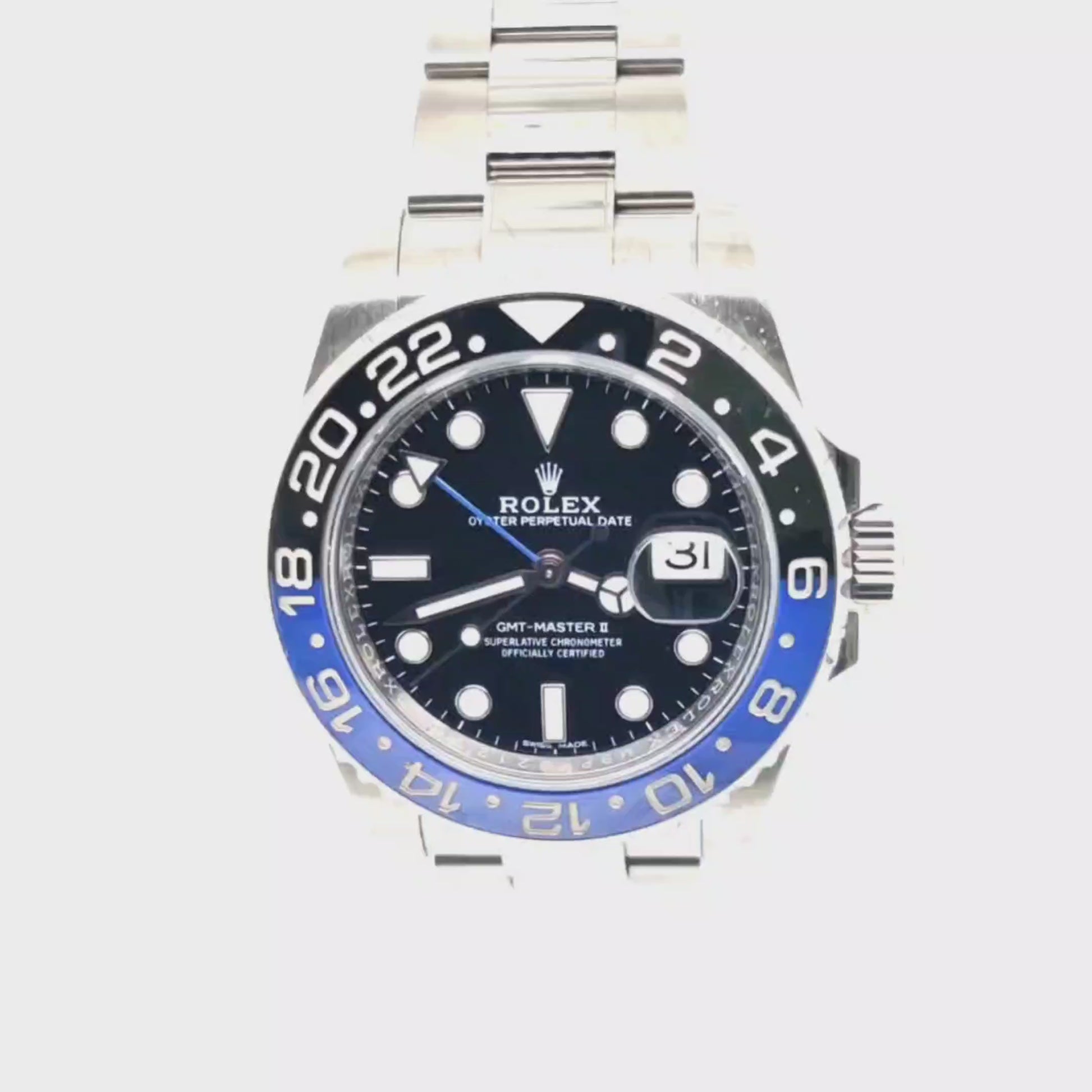 ROLEX GMT-MASTER II BATMAN WITH CARD