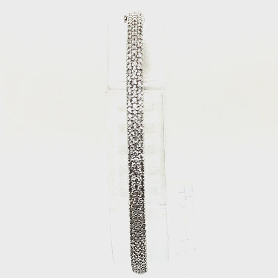 DIAMOND PAVE BANGLE 2.16CTW WHITE GOLD