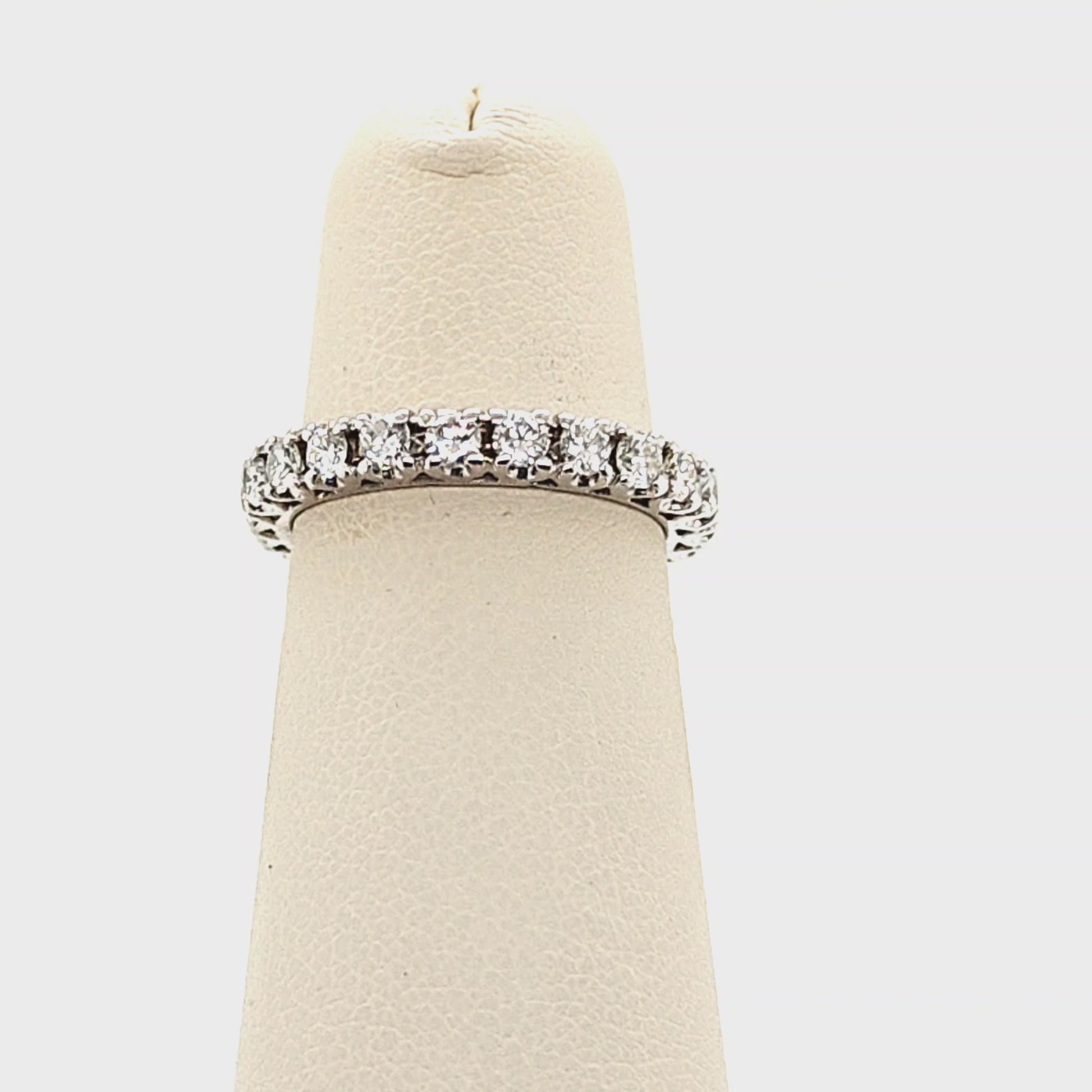 DIAMOND ETERNITY BAND 1.95CT 18K WHITE GOLD