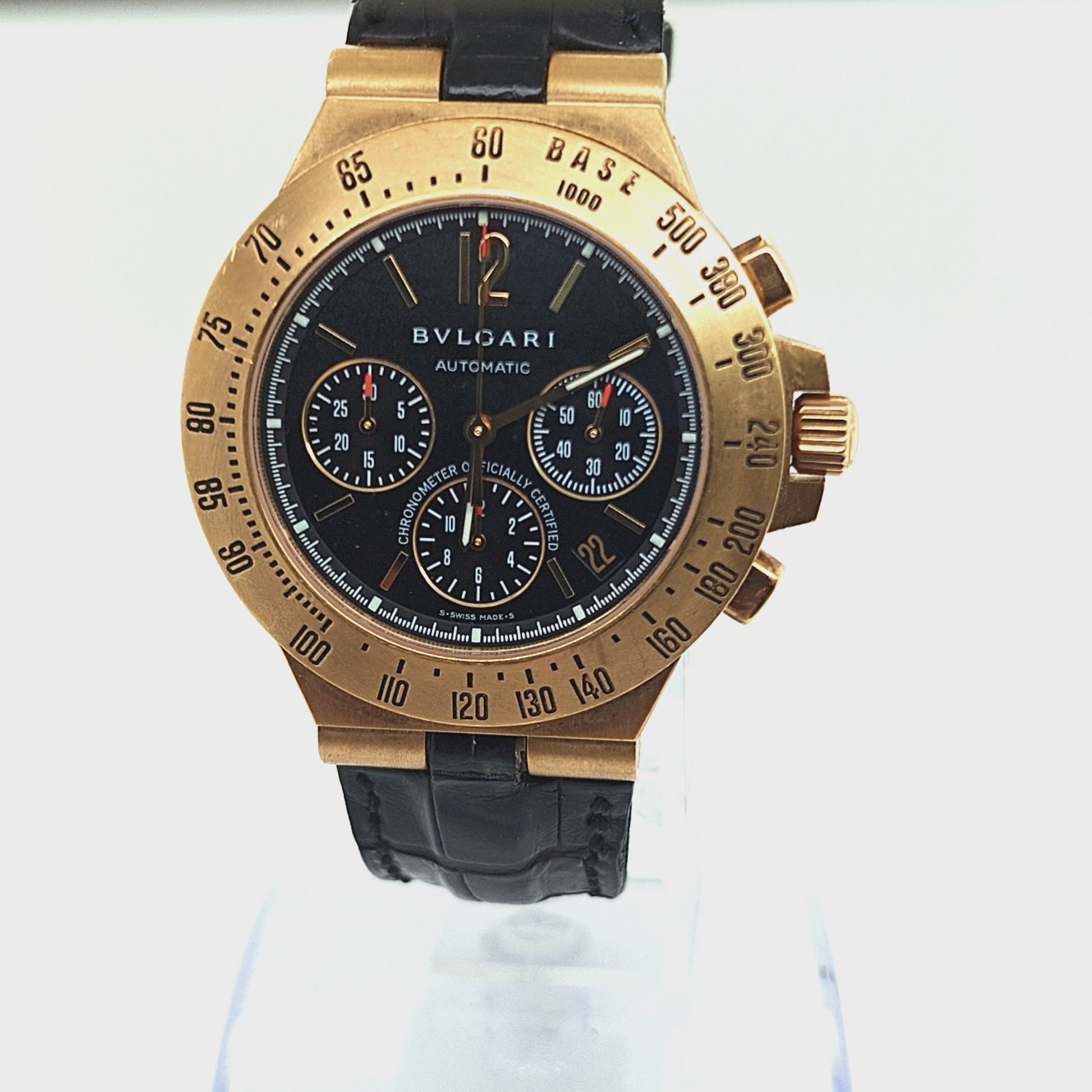 BVLGARI DIAGONO PRO CHRONOGRAPH YELLOW GOLD AUTOMATIC