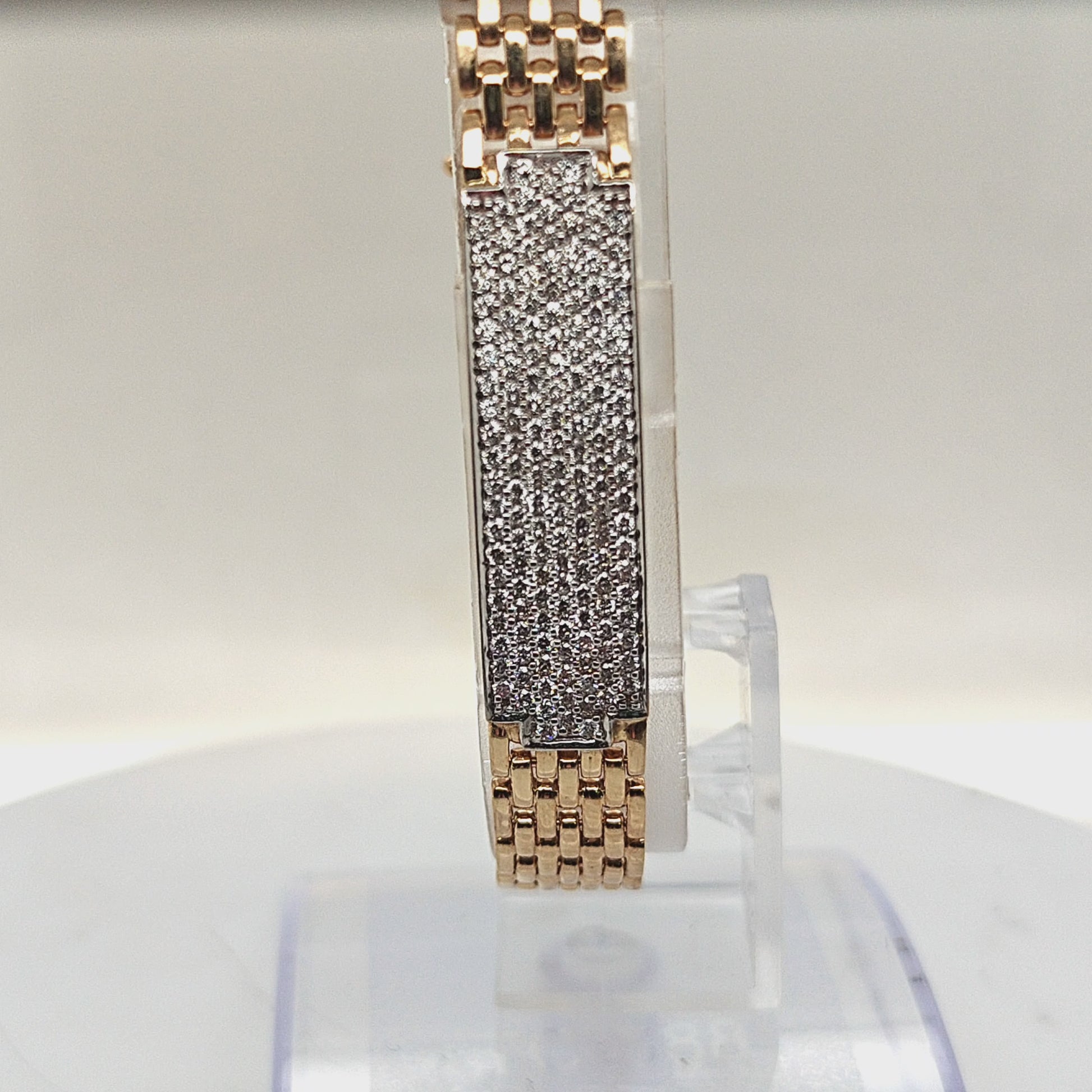 DIAMOND ID STYLE BRACELET 2.5CTW YELLOW GOLD
