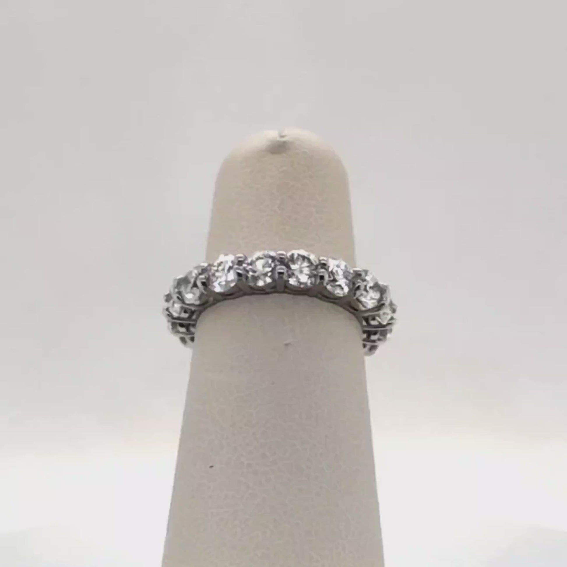 PLATINUM ETERNITY DIAMOND BAND 4.01CTW