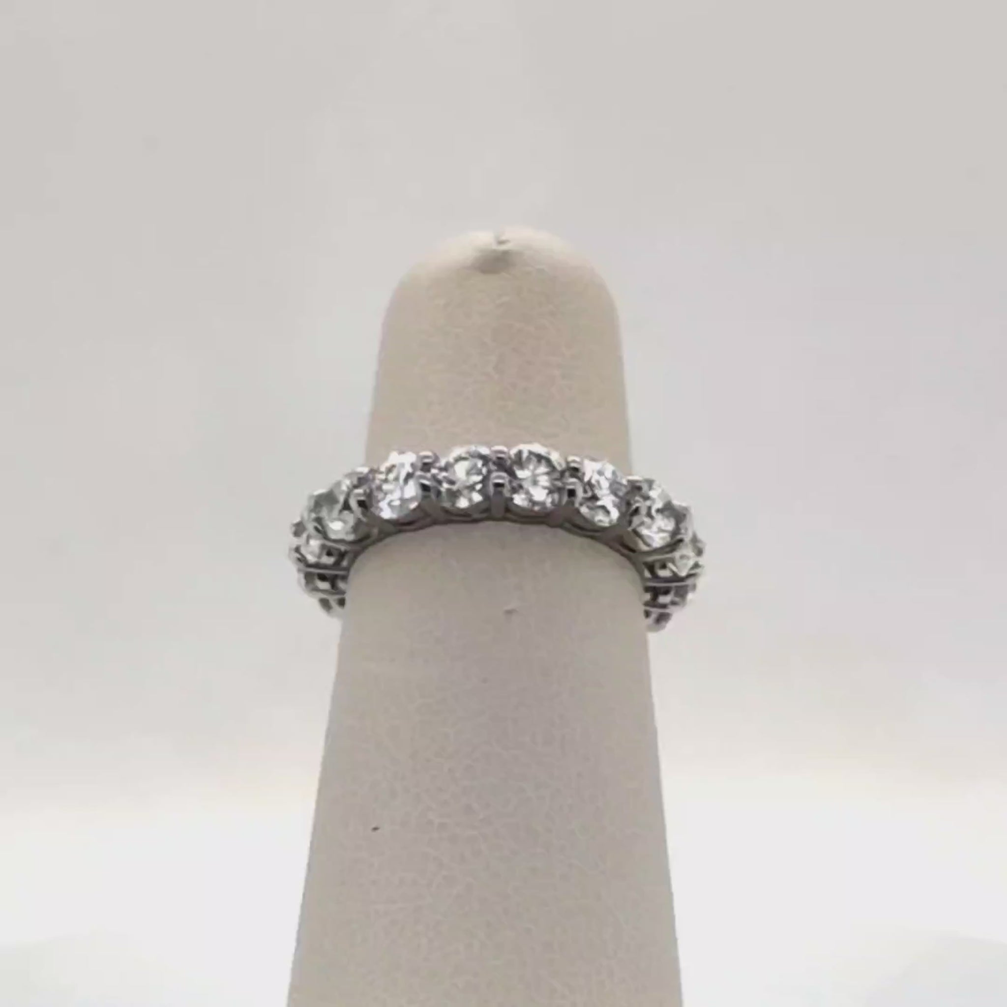 PLATINUM ETERNITY DIAMOND BAND 4.01CTW