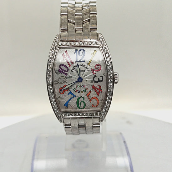FRANCK MULLER COLOR DREAMS LADIES WATCH DIAMOND BEZEL