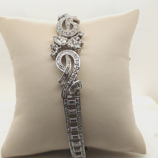 DIAMOND ESTATE BRACELET IN PLATINUM