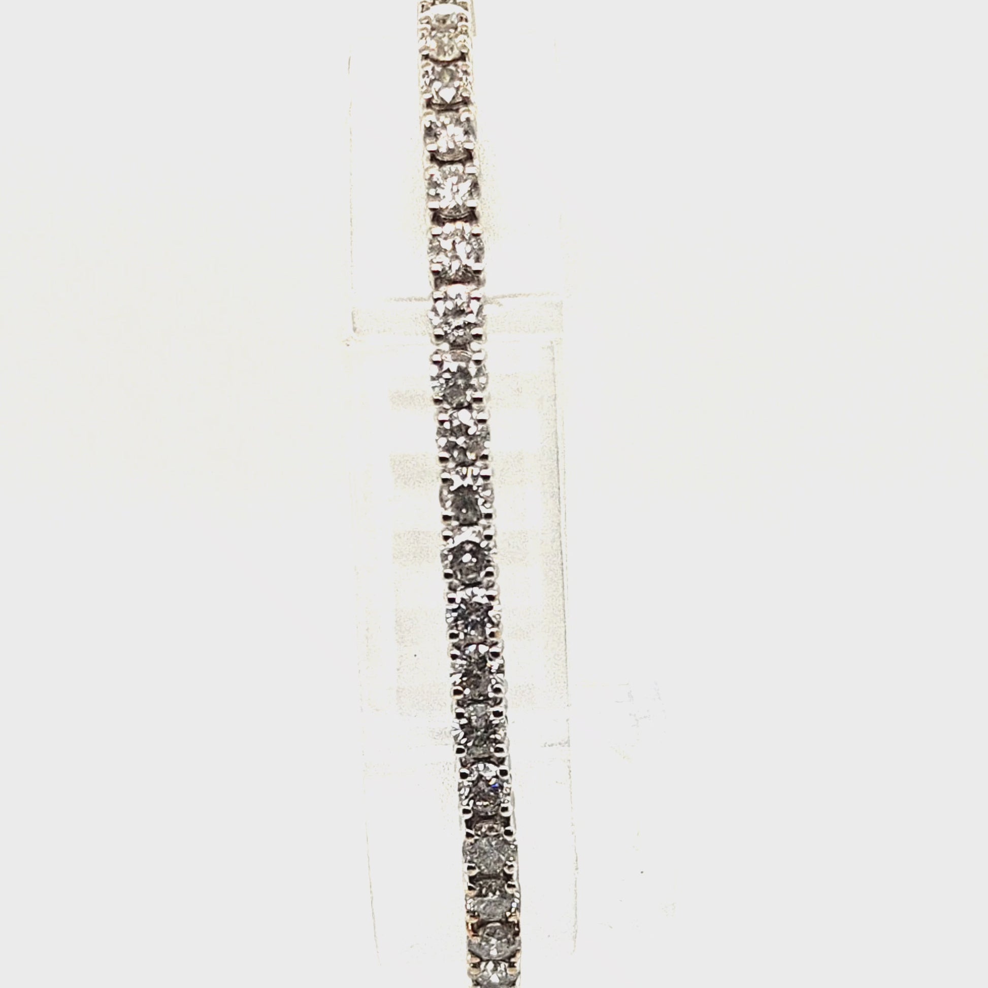 DIAMOND TENNIS BRACELET 6.24CT WHITE GOLD