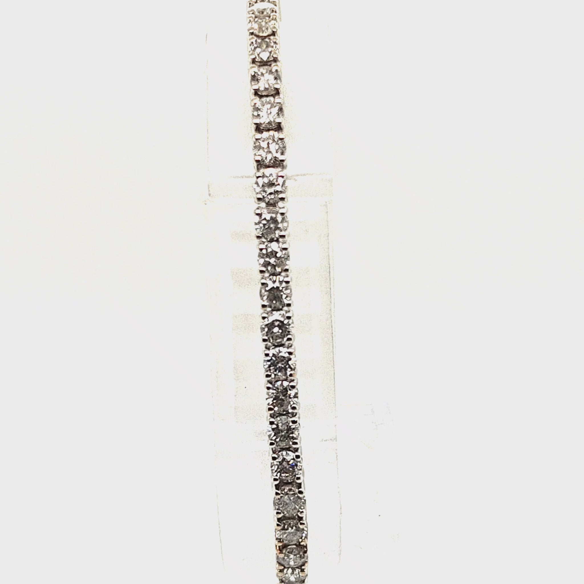 DIAMOND TENNIS BRACELET 6.24CT WHITE GOLD