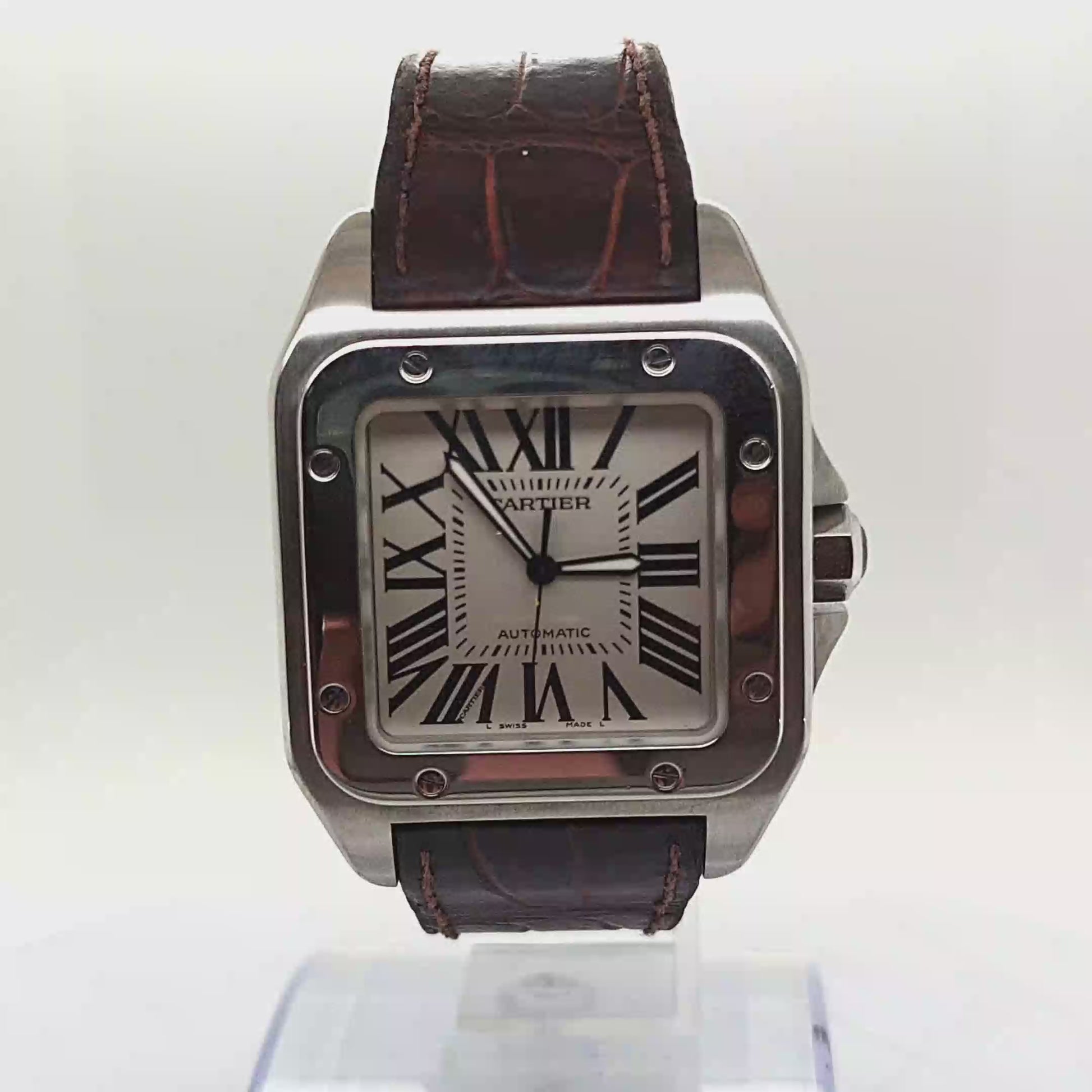 CARTIER SANTOS 100 AUTOMATIC WATCH STAINLESS STEEL