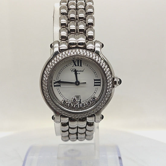 CHOPARD HAPPY SPORT DIAMOND LADIES WATCH STAINLESS STEEL