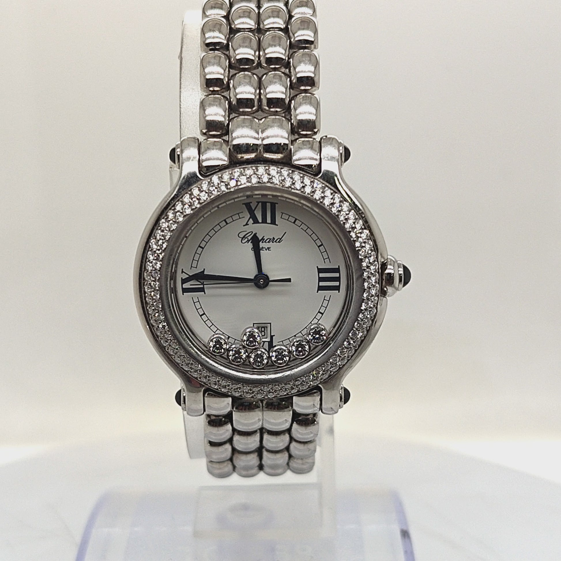 CHOPARD HAPPY SPORT DIAMOND LADIES WATCH STAINLESS STEEL