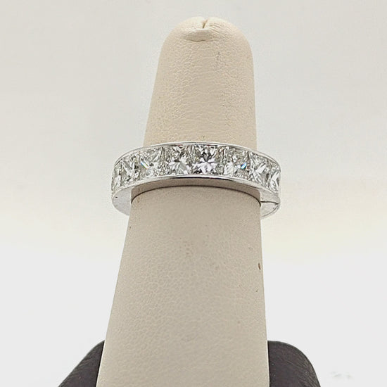 DIAMOND ETERNITY BAND PRINCESS CUT 10.05CT PLATINUM