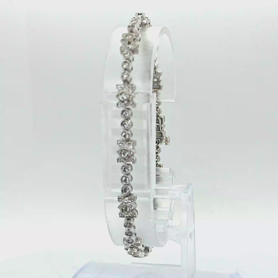 DIAMOND BRACELET 0.85CT WHITE GOLD