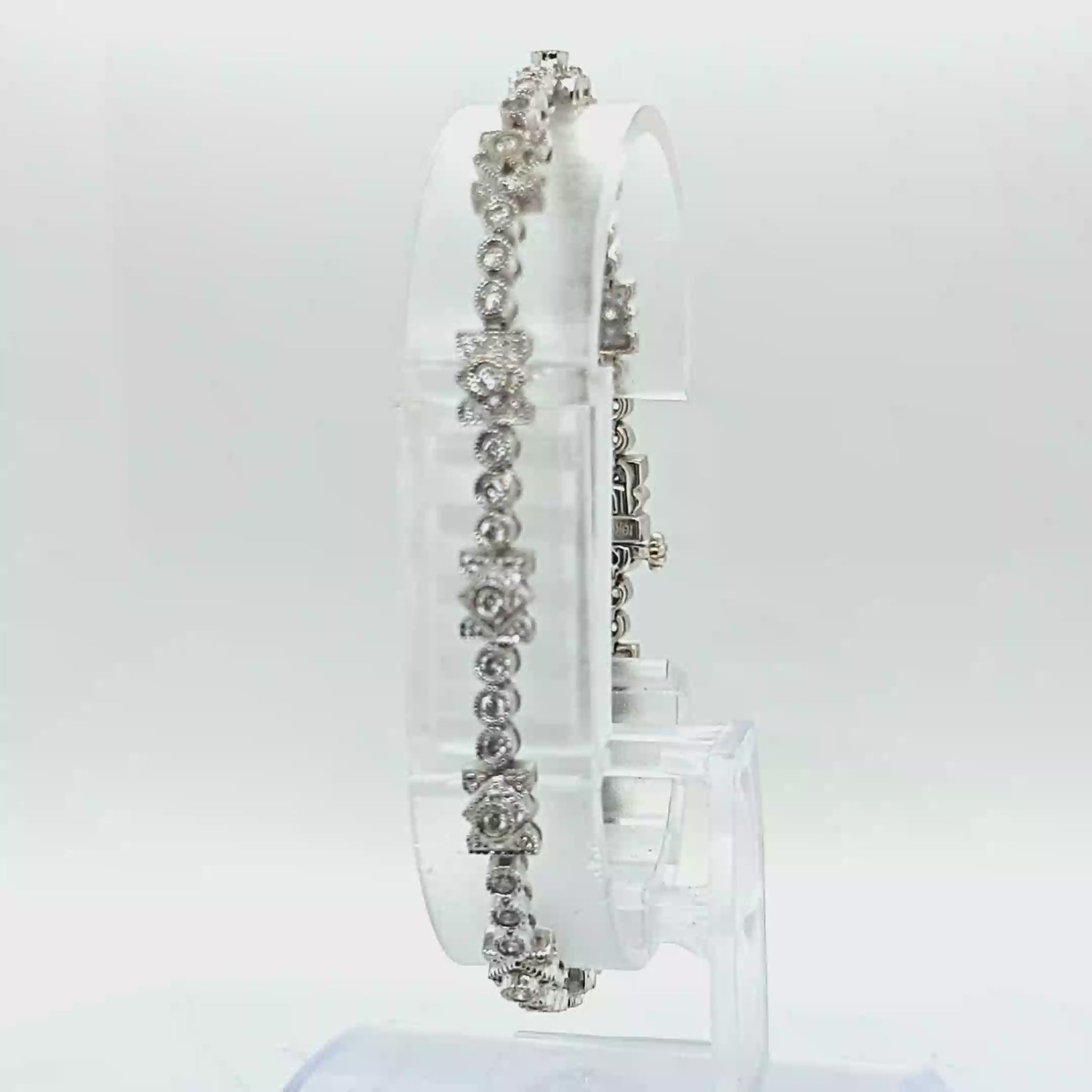 DIAMOND BRACELET 0.85CT WHITE GOLD