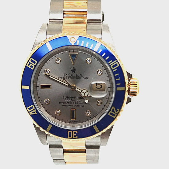 ROLEX SUBMARINER TWO TONE ORIGINAL SERTI DIAL
