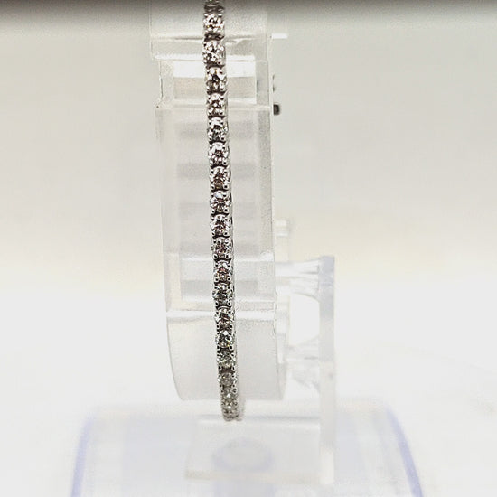 DIAMOND TENNIS BRACELET 3.02CT WHITE GOLD