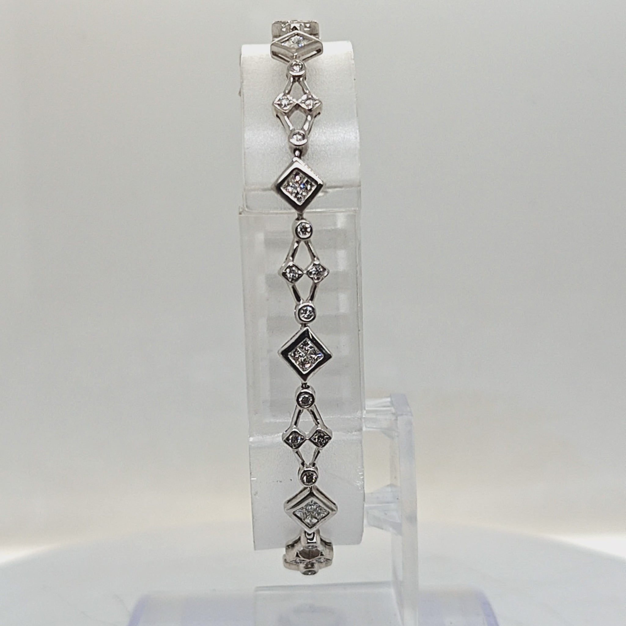 DIAMOND BRACELET 1.25CTW WHITE GOLD