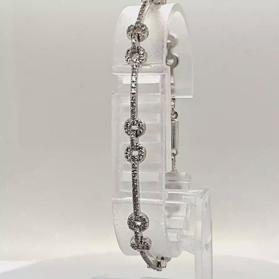 DIAMOND LINK BRACELET 2.0CT WHITE GOLD
