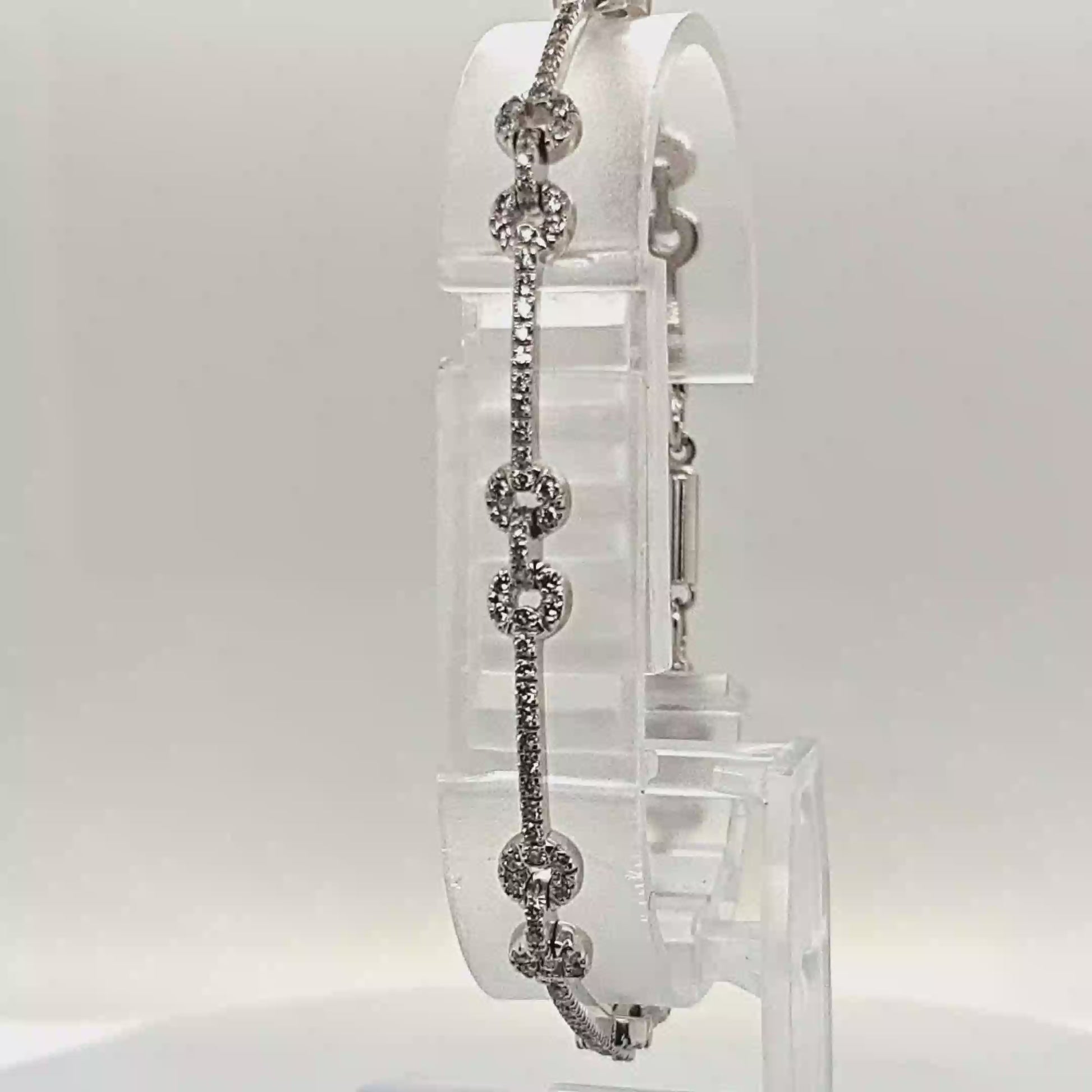 DIAMOND LINK BRACELET 2.0CT WHITE GOLD